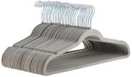 Cabides para roupas Amazon Basics Slim Velvet, antiderrapantes, pacote com 50