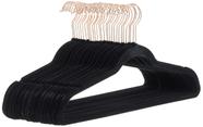 Cabides para roupas Amazon Basics Slim Velvet, pacote antiderrapante, 30