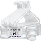 Cabides para roupas de plástico ultra pesado NEATERIZE (pacote com 24)