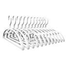 Cabides para roupas HOUSE DAY White Plastic Heavy Duty, pacote com 12