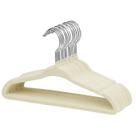 Cabides para roupas infantis MangoTree Velvet, pacote com 15, bege