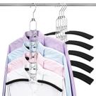 Cabides para roupas Mastom Space Saving Metal, pacote com 4, 5 em 1 Cabides para roupas Mastom Space Saving Metal, pacote com 4, 5 em 1