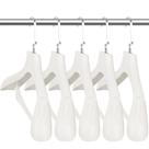 Cabides para roupas, plástico DEDU, 45 cm de largura, ombros, pacote com 10