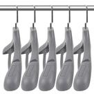 Cabides para Ternos DEDU Kit com 10 Unidades Cinza Extra Largos 45 cm Antideslizantes
