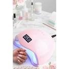 Cabine LED/UV Digital 48W Rosa - Secagem Rápida e Perfeita