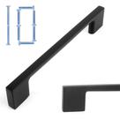 Cabinet Bar Pull KOOFIZO Wide Foot Black Modern, pacote com 10 Cabinet Bar Pull KOOFIZO Wide Foot Black Modern, pacote com 10