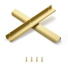 Cabinet Finger Pulls Satanga Matte Gold Alumínio 25,4 cm Cabinet Finger Pulls Satanga Matte Gold Alumínio 25,4 cm