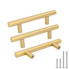Cabinet Handles Goldenwarm 3" em latão escovado, pacote com 15