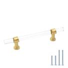 Cabinet Handles goldenwarm LS9165GD128 em latão escovado, pacote com 20 Cabinet Handles goldenwarm LS9165GD128 em latão escovado, pacote com 20