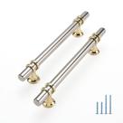 Cabinet Handles Rergy, pacote com 10 unidades, liga de zinco, 18 cm, orifício de 13 cm