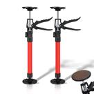 Cabinet Jacks LDVROH, pacote com 2 postes de suporte ajustáveis, 20-45 cm