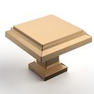 Cabinet Knob Asidrama Champagne Bronze Zinc 3,2 cm, pacote com 5