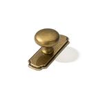 Cabinet Knob khtumeware, placa traseira de 3,2 cm, latão antigo