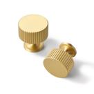 Cabinet Knob SALISENG, ouro escovado, latão sólido, pacote com 6