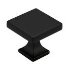 Cabinet Knobs homdiy Matte Black Square Zinc Alloy x20