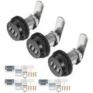 Cabinet Lock Kitmose, pacote com 3 unidades, cromo codificado por senha Cabinet Lock Kitmose, pacote com 3 unidades, cromo codificado por senha