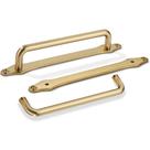 Cabinet Pull Khtumeware Champagen Bronze, 6 polegadas, furo, pacote com 5