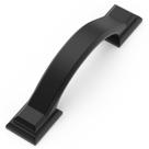 Cabinet Pulls GIYURO, pacote com 10 unidades, liga de zinco preta fosca, 7,6 cm