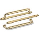 Cabinet Pulls Khtumeware em latão escovado, orifício central de 8 polegadas (pacote com 5) Cabinet Pulls Khtumeware em latão escovado, orifício central de 8 polegadas (pacote com 5)