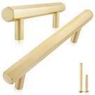 Cabinet Pulls QOGRISUN Solid Brass Hexagon, pacote com 5 polegadas