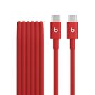 Cable Beats USB-C a USB-C Tejido para Carga Rápida 1.5m Rojo Intenso
