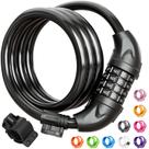 Cable Bike Lock Titanker de 1,2 m reinicializável com suporte de montagem