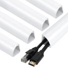 Cable Concealer ZHiYo Corner Cord Cover 85 polegadas branca x5