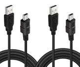 Cable de carga BATSOEASY de 3 metros USB 2.0 Tipo A a Mini B para PS3