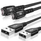 Cable de carga sweguard 1.2m paquete de 2 para relojes Garmin