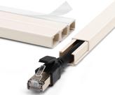 Cable Hider Wall ZhiYo para um cabo, capas de cabo de 68 polegadas, bege