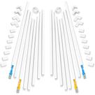 Cable Hider Yecaye 250 cm para 2 cabos, ocultador de fios para TV na parede