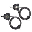 Cable Lock Master Lock Black Python 8417T, pacote com 2 unidades