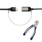 Cable Lock TetherTies Heavy Duty para computadores, pacote prateado com 60 Cable Lock TetherTies Heavy Duty para computadores, pacote prateado com 60