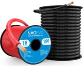 Cable Marino NAOEVO de 16 Calibre de Cobre Estanado 100 m IP68 Negro/Rojo
