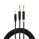 Cable Y-Splitter Cable Creation 3,5 mm TRS para Dual TS de 6,35 mm
