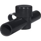 CableCap Blue Sea Systems 4002 de entrada dupla preta CableCap Blue Sea Systems 4002 de entrada dupla preta