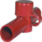 CableCap Blue Sea Systems 4003 de entrada dupla, vermelho CableCap Blue Sea Systems 4003 de entrada dupla, vermelho