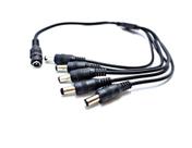 Cabo 1 jack j4 x 5 plug p4 p/ cftv 40cm - emb 05 cabos