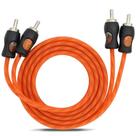 Cabo 2+2 RCA 5m Flexivel Laranja Kx3 Cabo 2+2 RCA 5m Flexivel Laranja Kx3