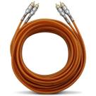 Cabo 2+2 RCA 5m Flexivel Laranja Kx3 Profissional Cabo 2+2 RCA 5m Flexivel Laranja Kx3 Profissional