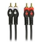 Cabo 2+2 Rca Áudio Vídeo 1,5 Metros Gold 24k Profissional
