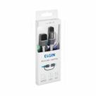 Cabo 2 em 1 Lightning e Micro USB 10cm Cinza e Branco Elgin Única Cabo 2 em 1 Lightning e Micro USB 10cm Cinza e Branco Elgin Única