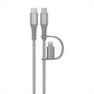 Cabo 2 em 1 USB-C para Lightning 1,5m LC21GR Geonav