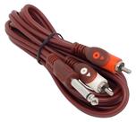Cabo 2 Rca + 1 P10 Mono Vermelho Profissional 1,8m Mxt