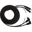 Cabo 2 RCA Macho + Terra X 3 RCA 90O Macho + Terra 1,5M CBRC0006 Preto STORM