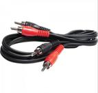 Cabo 2 Rca Macho X 2 Rca Macho 1,5m Preto - vermelho
