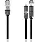 Cabo 2em1 USB X Micro USBV8 e lightning) C/ 1.2M PRT MBTECH