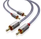 Cabo 2RCA Ruaeoda 2RCA macho para áudio estéreo macho 2RCA 1,8 m Cabo 2RCA Ruaeoda 2RCA macho para áudio estéreo macho 2RCA 1,8 m