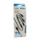 Cabo 3 Em 1 Turbo - Cabo Carregador Type C Ios V8 - It Blue