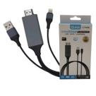 Cabo 3 Em 1 Usb Hdmi Lightning Para Espelhamento 1080p